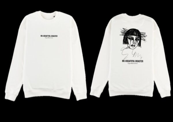 Sudadera oversize "I am a beautiful disaster" - Imagen 3